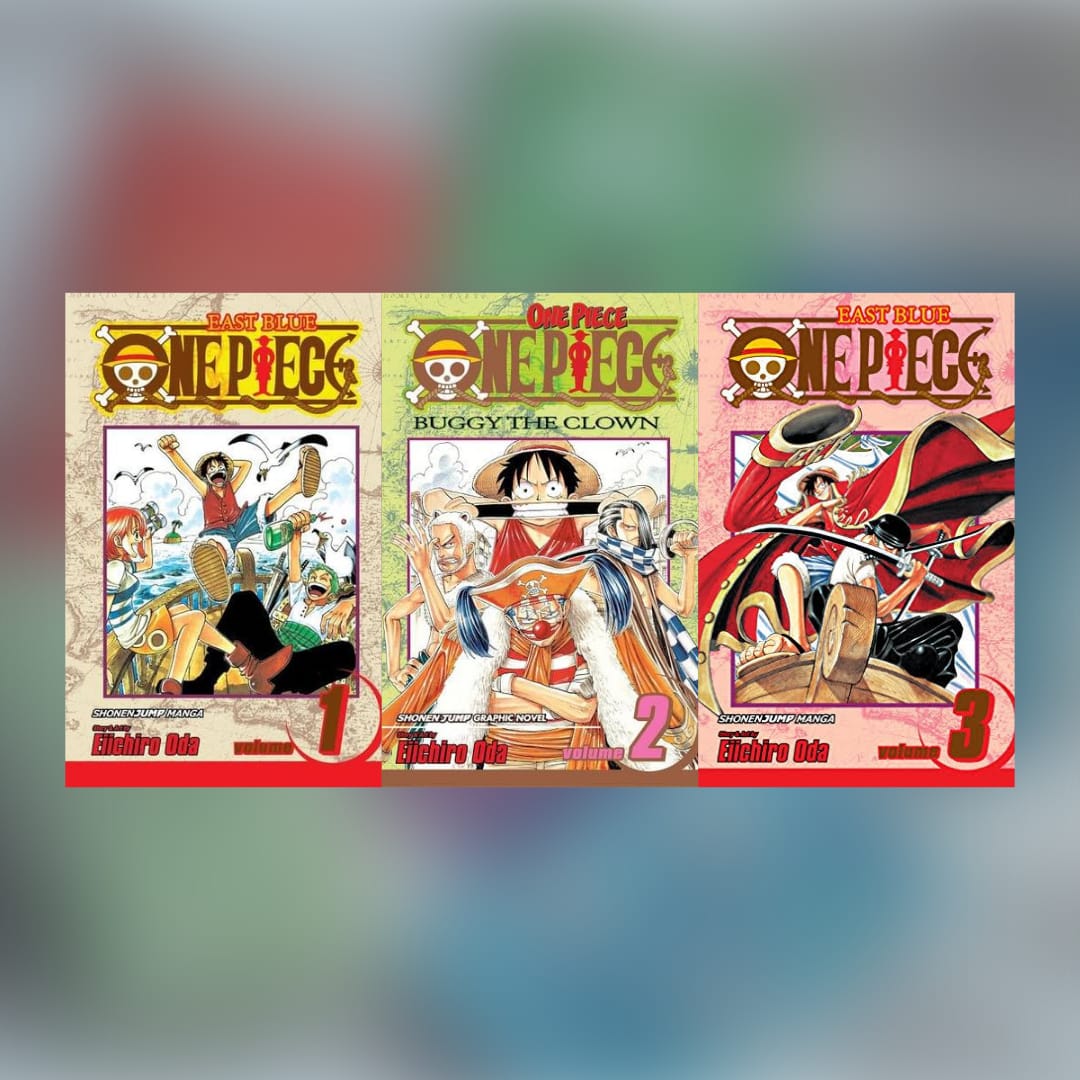 One Piece Manga Vol. 1, 2 & 3 Combo Set Paperback | Eiichiro Oda