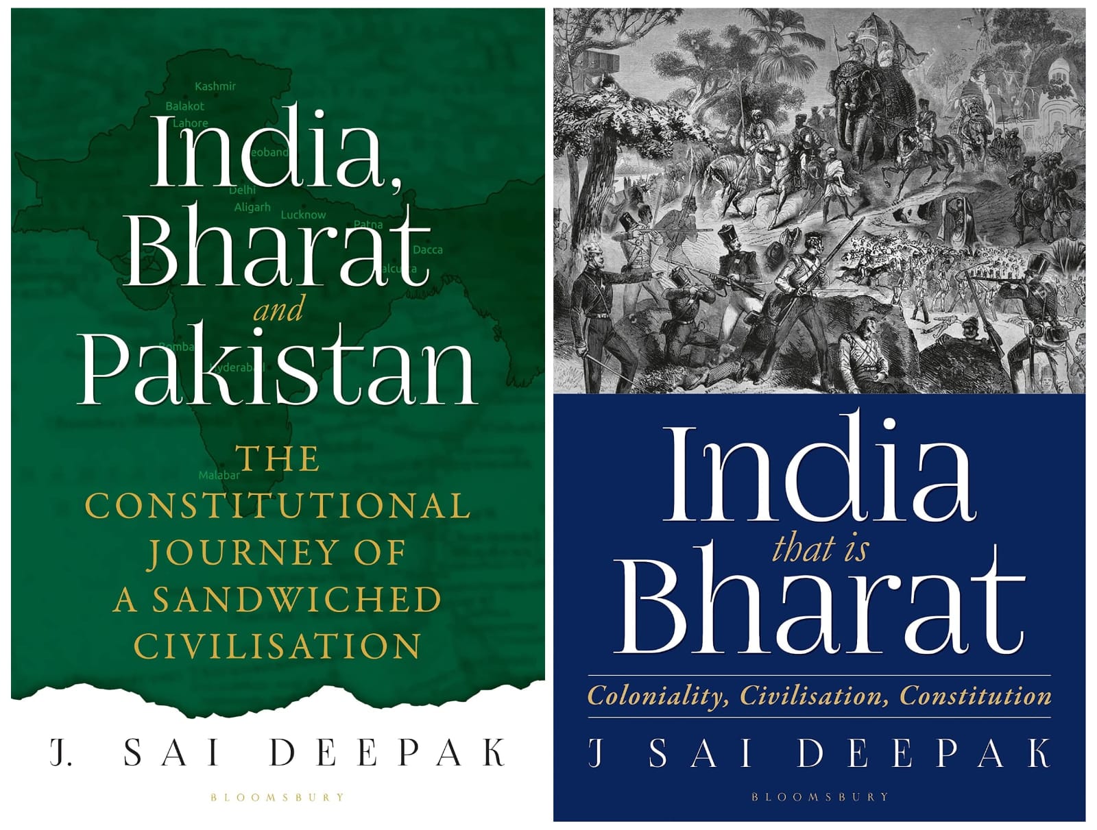 India That Is Bharat & India, Bharat and Pakistan – Coloniality, Civilisation & Constitution (Set of 2 Books)